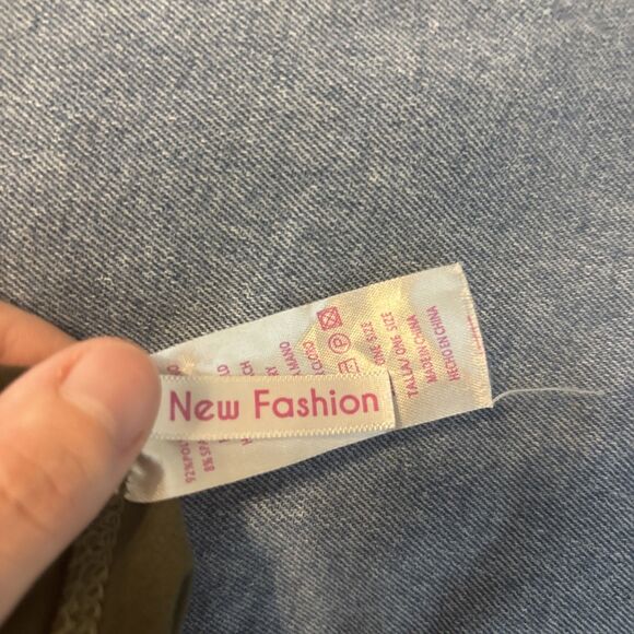 New Fashion One Size Leggings 2 Pack Black and Olive Green Women's Stretch Pants - Picture 4 of 5